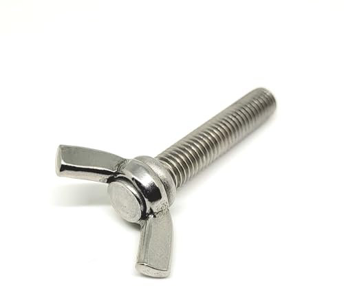 Zaunfachhandel24 10x Flügelschraube Edelstahl M8 x 40mm
