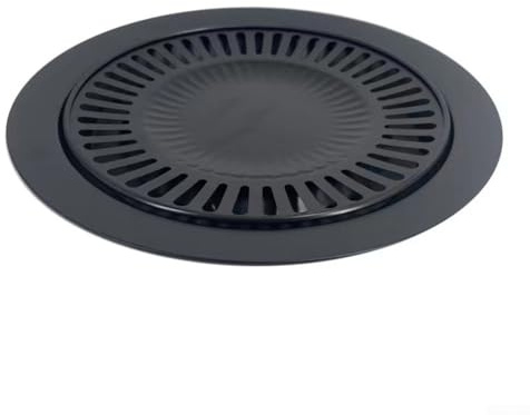 Placa de parrilla para barbacoa para cocinar al aire libre, bandeja de hierro sin humo para uso en estufas de gas y fiestas