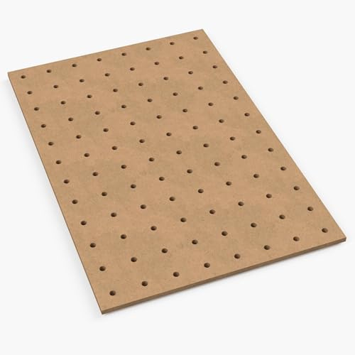 MFT Rasterplatte Lochplatte MDF 19 mm – Werkbank Arbeitsplatte mit 100 mm Lochbild – CNC Aufspannplatte für Multifunktionstisch & Werkstatt (120 x 80 | 96 Löcher, Lochrasterplatte Basis)