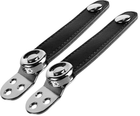 SHINYPASING Cinghie per Fisarmonica Doppio Strato Fibbie in Metallo e Pelle, Set da 2 Pezzi Centro 8,4 Cm, Accessori per Strumenti Musicali, Compatibili per Esibizioni e Insegnanti