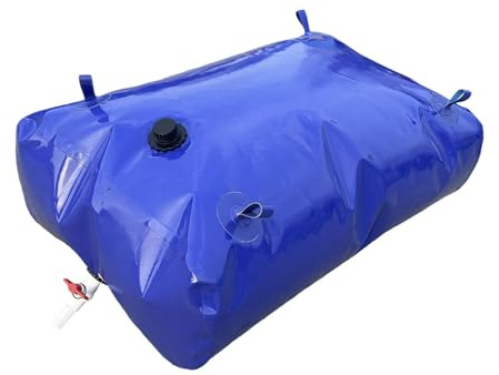 Kuntesetty Bolsa de Almacenamiento de Agua Tanque Portátil Depósito Flexible Vejiga de Emergencia Contenedor Plegable con Construcción Resistente Adecuado para, 110l