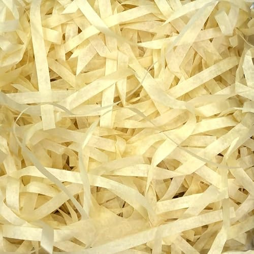 Strimlat fyllnadsmaterial, Klipp strimlat papper Presentfyllmedel Multicolor 100-500g(Burlywood,500g)