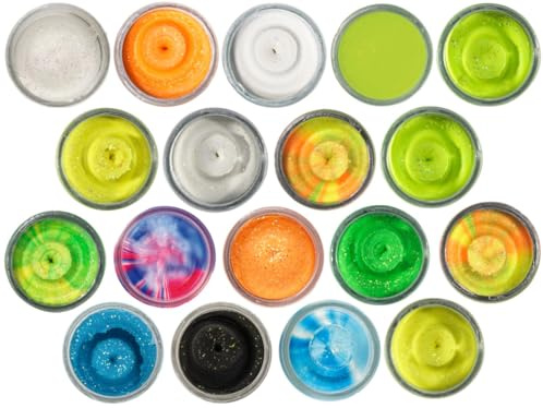 Berkley Paste für Forelle Forellenpaste PowerBait Natural Scent Liver Fluo Green Yellow 50 g Liver Fluo Green Yellow See Tremarella