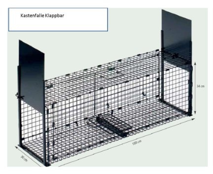 Plegable Trampa para 100 x 30 x 34 cm