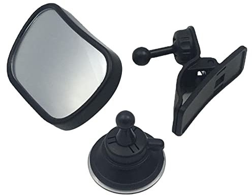 Espejo retrovisor para bebé, espejo retrovisor interior para bebé, espejo retrovisor para asiento trasero para bebé, asiento trasero ajustable en coche o ca ión