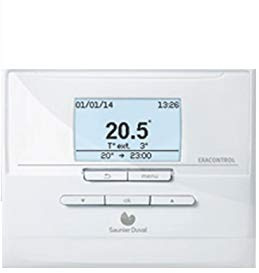 Thermostat d'ambiance E7RCB SAUNIER DUVAL digital programmation hebdomadaire sans fils modulant pour chaudière condensation