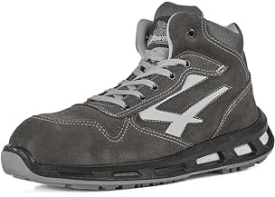 U-Power Red Lion® Infinity, Safety Shoes, High, Lightweight and Flexible, Anti perforation, Anti Puncture, with Infinergy Insert, with Aluminium Toe Caps (Gray