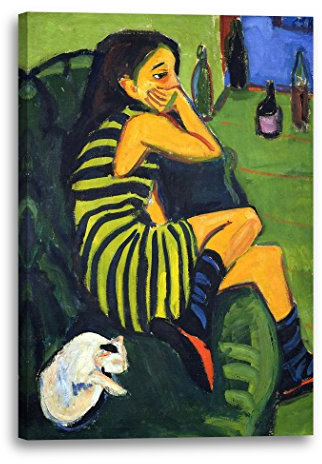 Leinwand (60x80cm): Ernst Ludwig Kirchner - Artistin Marzella