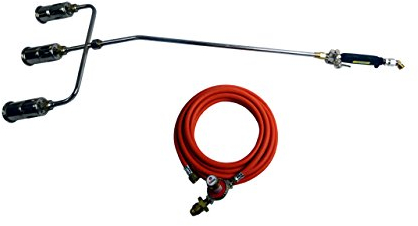 BRENNER Propane Weed Burner Torch Kit – Heavy Duty Gas Torch for Roofing, Weed Control & Outdoor Heating (Dual & Triple Head Options) (Triple Head)