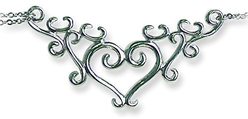 Jewelry By Sweet Pea Back Belly Chains Vine Scrollwork Heart w Heart Weight Medium (Fits 28