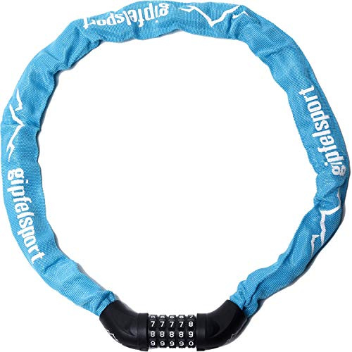 Fahrradschloss - Kettenschloss mit Zahlen I Fahrrad Zahlenschloss für Kinder und Erwachsene, türkis