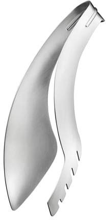 GEFU Spargelzange ASCENSA – Edelstahlzange für Spargel & Gemüse | Tropffreies Servieren | Federkraft für sicheres Greifen | Löffelform für Saucen