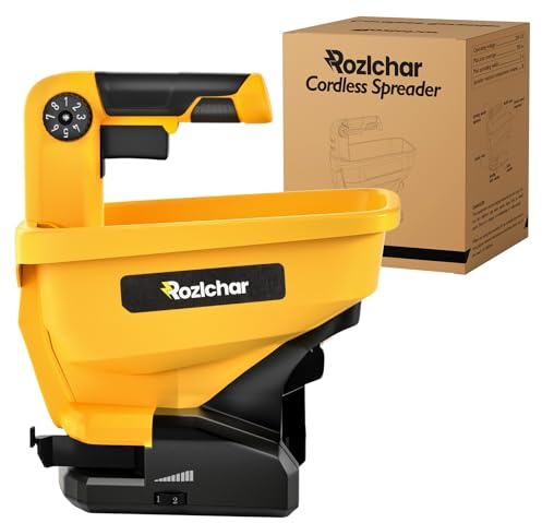 Rozlchar Power Spreader Compatible for Dewalt 20V/60V Battery, Seed Spreader for Year-Round, Covers Up to 5,000 sq. ft.(Tool Only, No Battery)