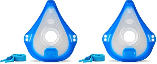 PARI Erwachsenenmaske soft – Weiche Inhalationsmaske mit Maskenstabilisator, Transparent – Vernebler Maske Erwachsene für Ihr Inhalationsgerät – PARI BOY Zubehör (Packung mit 2)