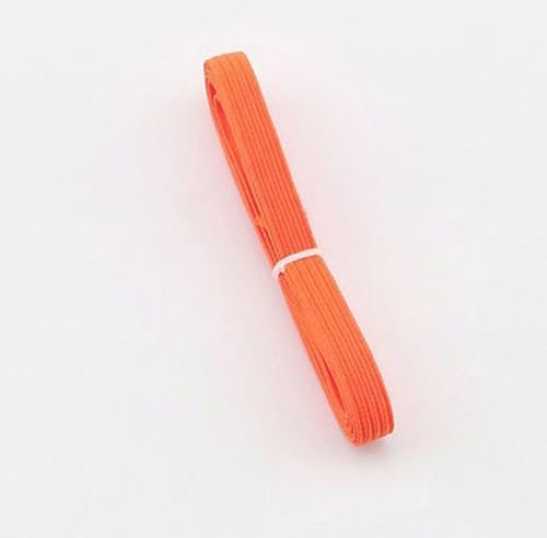 Banda elástica de 6 mm banda elástica para niños/banda de goma ancha/accesorios de ropa de costura-naranja-6mm-5M