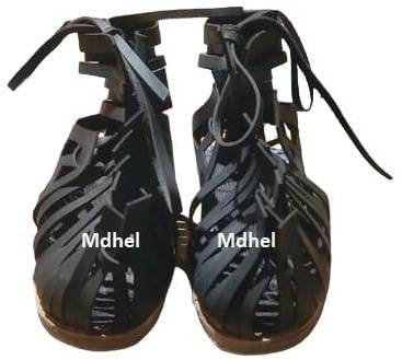 Roman Leather Caligae Black New roman military boots black leather legionary caligae black black leather sandals Reproduction caligae black (US 12)