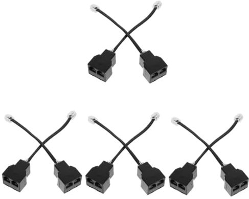 Gadpiparty 8piezas Adaptador Divisor De Pc Conexión De Línea De Teléfono Desmontable Para Uso Oficina y Hogar
