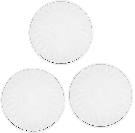 MAGICLULU 3pièces Lot de Assiettes Verre Transparent pour Goûter Servant de Plateau à Fruits Bonbons