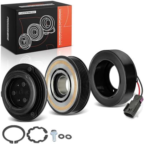 Frankberg Puleggia motrice + Puleggia della cinghia + Bobina del solenoide Benzina Compatibile con MKZ 3.5L 2006-2012 Replace# 8H6Z19703A,8H6Z19703B