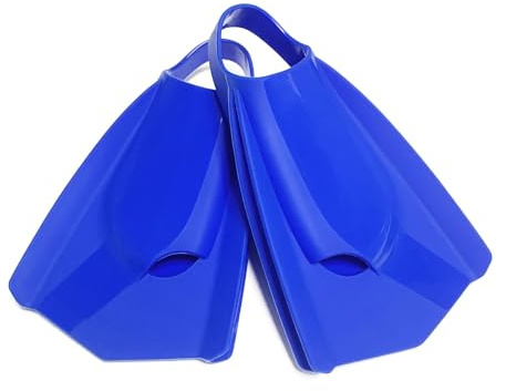 Trainingsflossen Professionelle Schwimmtrainingsflossen for Erwachsene, Unisex, Komfortable Silikonflossen, Links-Rechts-Design mit offener Ferse Zum Schwimmen oder Schnorcheln(Blue,S (38-39))