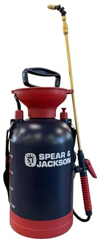Spear & Jackson 5LPUMP Pulvérisateur à Pression 5 L à Pompe Manuelle – Polyvalent pour Jardin, Nettoyage et Entretien extérieur – Exclusivité Amazon