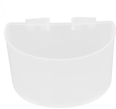 HEEPDD Bol de Nourriture pour Oiseaux en Plastique pour Perroquets et Pigeons, Grande capacité, Accès Facile, Ensemble de 20 Pièces, Idéal pour Les Accessoires de Cage à Oiseaux (L)