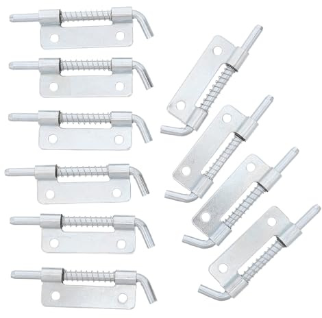 POPETPOP Chiavistello a Molla in Acciaio Inox 10 Pezzi, Catenaccio per Porta Armadio Resistente All’umidità, Serratura Automatica per Sicurezza Porte e Mobili ad Uso Domestico