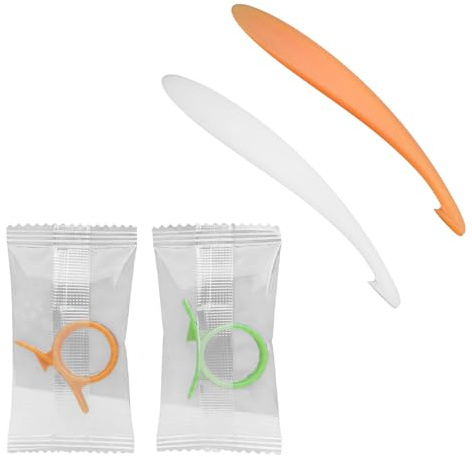 4 Stück Orangenschäler Set für Küche & Unterwegs, Apfelsinenschäler aus Kunststoff für Zitrusfrüchte, Ergonomischer Zitrusschäler & Mandarinen Schäler, Schützt Fingernägel beim Schälen