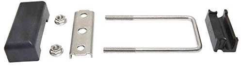 Zaundirekt U-Bügel Doppelstabmattenzaun Befestigung 60x40 mm 10er | Für Gefälle & Hanglagen | Inkl. Gegenplatten, Bundmuttern & Abdeckkappen | Edelstahl