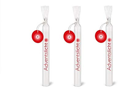 Wünschelicht Kerze 'Adventslicht' Kerzenset 3er Set Bulla Design