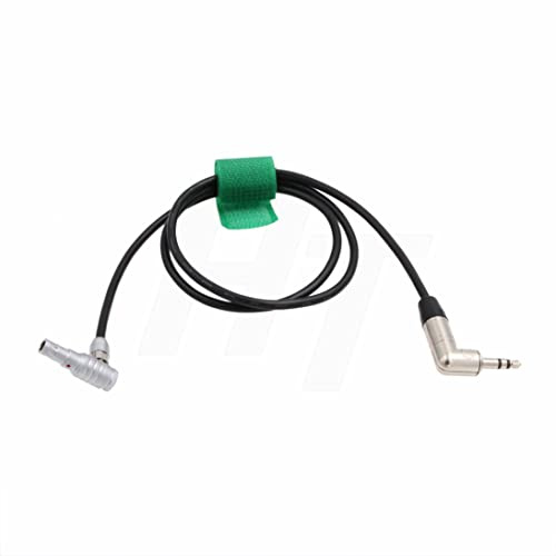 HangTon 24 3.5mm TRS Right Angle to 00B 5 Pin Audio Cable for ARRI Alexa Mini, Z Cam E2, Sony UWP-D Series, Zaxcom ERX