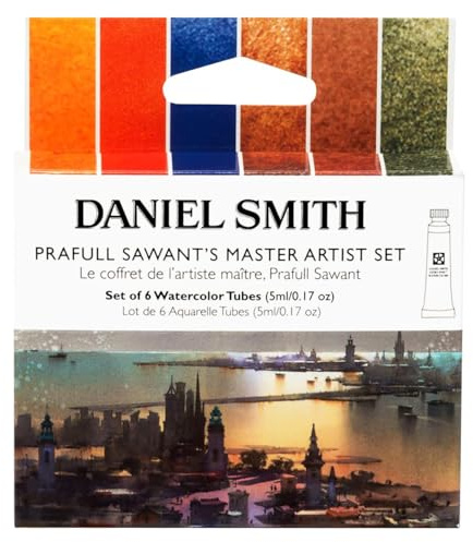 Daniel Smith 285610389 Prafull Sawants's Master Artist Set Watercolor Paint, 5ml, Multicolor 6, 0.16 Fl Oz (Pack of 6)