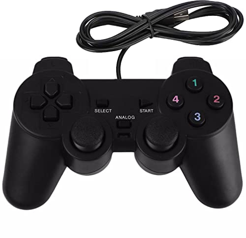 USB Wired Game Controller for Windows PC/Raspberry Pi Gamepad Remote Controller Dual Vibration Gaming Joystick Joypad for Desktop Laptop Computer(Windows 11/10/8/7) & Roblox/Steam/RetroPie/RecalBox