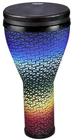 Remo World Percussion Djembe Festival – Acousticon Kessel – Fliptop Black Suede Fell – Holi Blue – 20,5 x 10 – DJ-2510-67