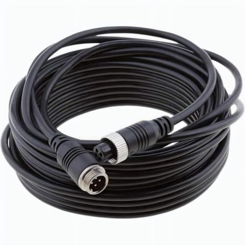 Multibao 10M Car Video 4-Pin Aviation Extension Cable Waterproof Shockproof for CCTV Rearview Camera Truck Trailer Camper Bus Motorhome Vehicle Backup System