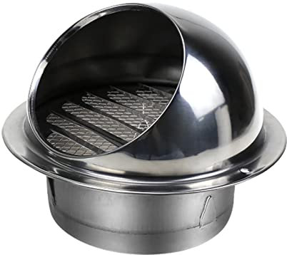 SHUDONGDEN Griglia di Ventilazione A Sfera,Griglia di Ventilazione A Sfera in Acciaio Inox,Griglia per Aria di Scarico Rotonda,Cappa A Griglia Rotonda in Acciaio Inossidabile,250mm/9.84in