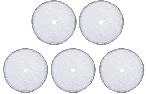 Lot de 5 filtres à café réutilisables en acier inoxydable pour cafetière à piston française de 600 ml, filtres de rechange pour cafetière française, accessoires de filtre à café, filtres de rechange