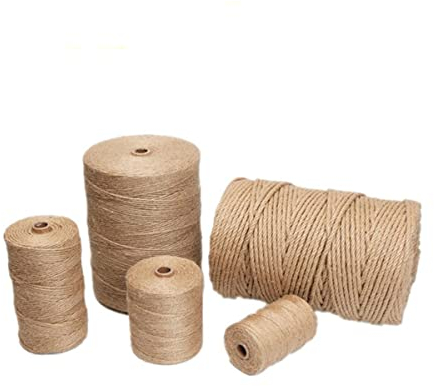 ~ 14 mm natürliches Vintage-Jute-Seil, Schnur, Bindfäden, Jute-Band, Handwerk, Nähen, DIY, Jute, Hanf, Hochzeit, Party, Handwerk, Dekoration, 1 mm, 400 m