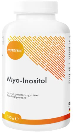 Nutritec Myo-Inositol 180 Kapseln, sekundärer Botenstoff, vegan, Nahrungsergänzungsmittel