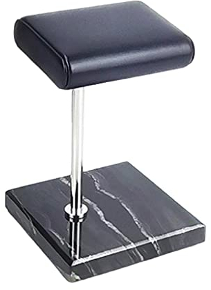 Leeadwaey Luxuriöser Marmor-Sockel, modischer Uhrenständer, Schmuckkasten für Vanity Top Goldstab, silber, Medium