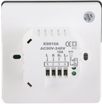 Focket Cronotermostato per Casa, Termostato Digitale con Display LCD, Controllo App, Tempismo Intelligente, Controllo Chiave, Termostato LCD per Hotel Ville Appartamenti Edifici Uffici