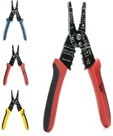 Mr. Pen- Wire Stripper, 8 inch, Red, Wre Stripper Tool, Wire Strippers, Wire Cutter Stripper, Wire Sripping Tool, Wire Strippers Tool, Wire Stripper Cutter, Wire Stripers for Stripping Wire