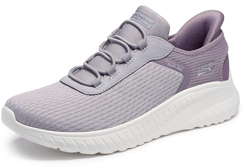 Skechers Bobs Squad Chaos in Color Baskets Enfiler Femme | Baskets décontractées, à enfiler, semelle intérieure en mousse à mémoire de forme, coussin de talon, semelle extérieure