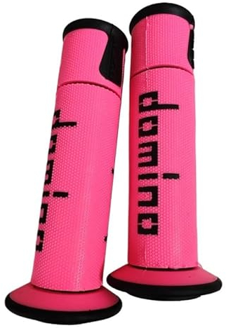 Motorrad Griffe 7/8 22 24MM Universal Motorrad Lenker Grip for Honda Yamaha Domino Dirt Pit Bike Griff Grip Racing Motocross Gel Gummi Lenkergriffe Motorrad(Pink)