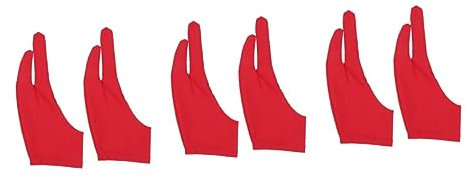 Healvian 6pcs Sketch Gloves Thin Breathable Artist Gloves for Drawing and Painting Tablets