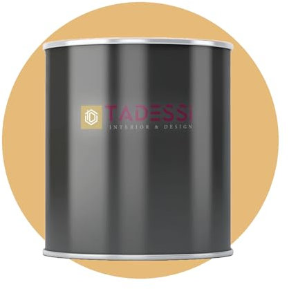 Tadessi Peinture d'intérieur Orange - Jaune safran - Peinture murale mate lavable - Sans odeur et sans solvant - Bidon de 2,5 l