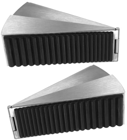JECOMPRIS 2pièces Cales De Porte Ajustables Butées De Porte Lourdes Pour Sol Murale Anti-glissement De Design Moderne Et Élégant