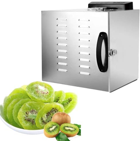Deshidratador De Frutas Con Control De Temperatura, MáQuina Secadora De Dulces Y Bocadillos, Carne De Res, Pollo, Pescado, Cecina, Temporizador Ajustable, Secadora De Alimentos Digital,6Layer-220V