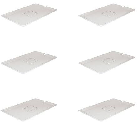 AcMax 6 coperchi in policarbonato con rientranza GN 1/1 contenitore Gastronorm, contenitore GN, in plastica