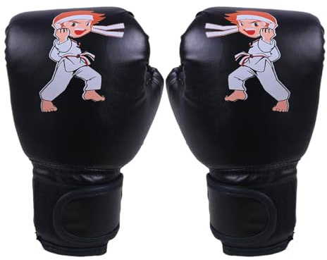 Guantes de boxeo para niños – Manopla de entrenamiento de puñetazos para niños, ropa de mano de sparring juvenil, protector de mano ajustable, acolchado de seguridad ligero para artes marciales